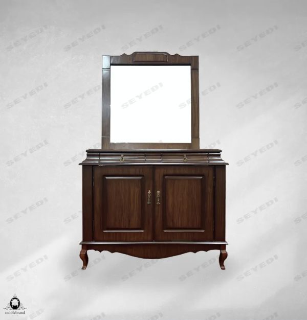 آینه و کنسول دو درب روکشی