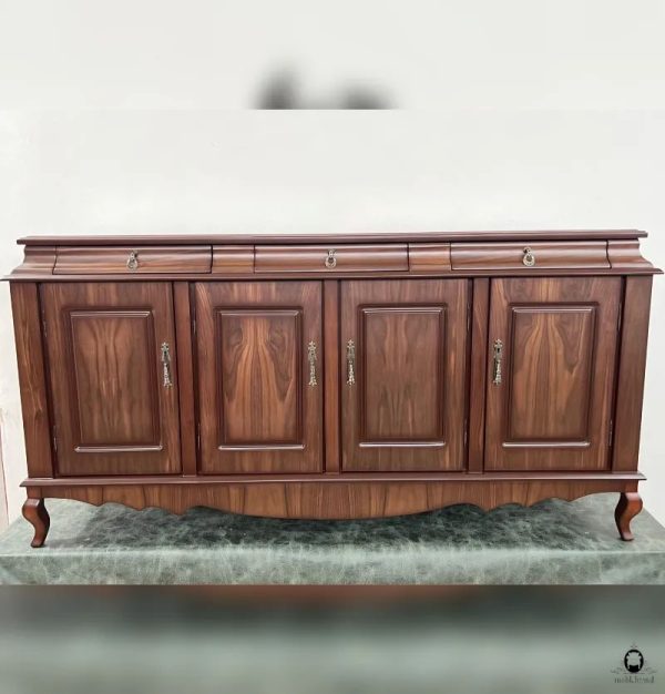 کنسول چهار درب ناودانی گردویی