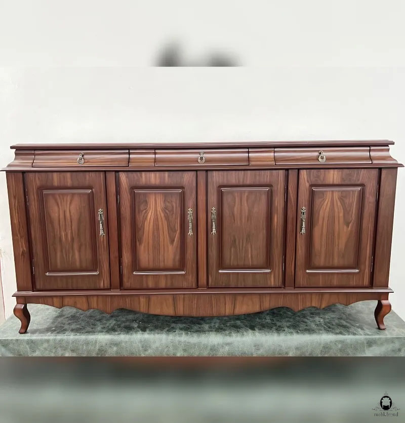 کنسول چهار درب ناودانی گردویی کنسول چهار درب ناودانی گردویی